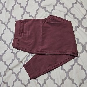 Maurices Mauve Bengaline Skinny Ankle Pant